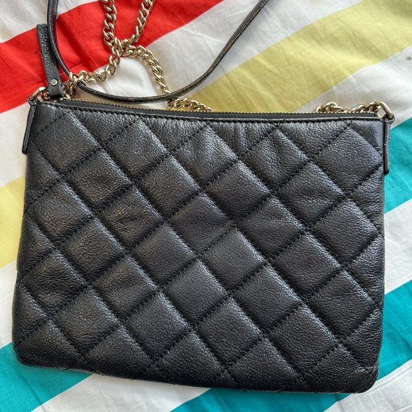 kate spade gold coast ginnie quilted crossbody with gold chain - Picture 5 of 8